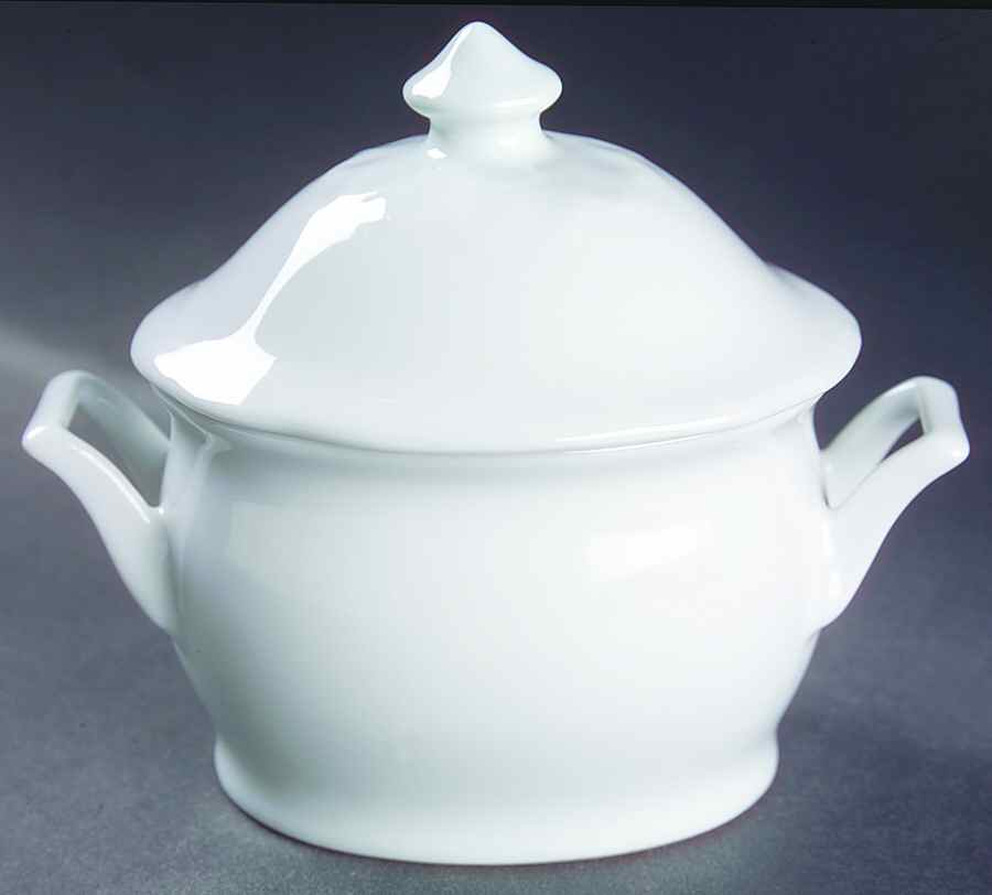 Camelia (All White) Sugar Bowl & Lid by Couture-1