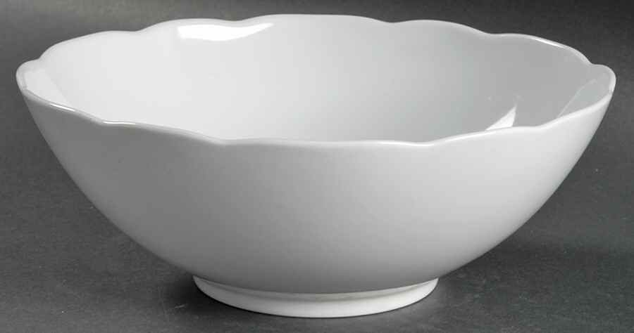Camelia (All White) 8" Round Vegetable Bowl by Couture-1