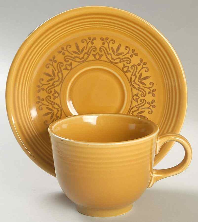 Casualstone Flat Cup & Saucer Set by Coventry - USA-1