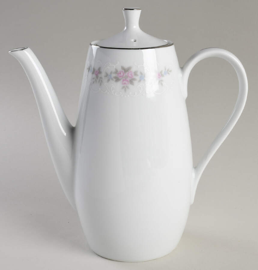 Floral Lace Coffee Pot & Lid by Coventry-Japan-1