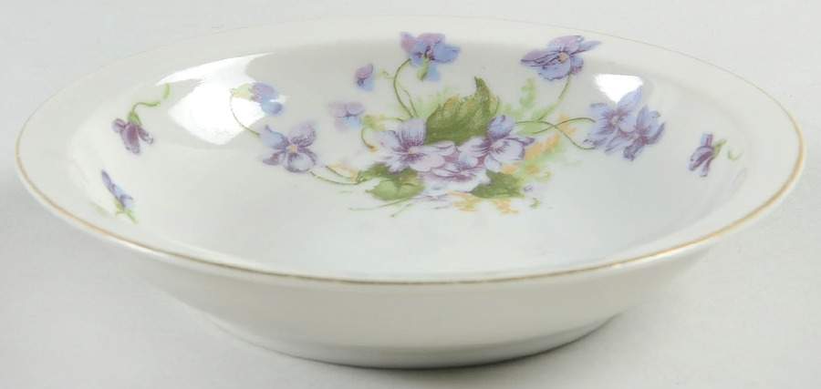 COW3 Rim Fruit/Dessert (Sauce) Bowl by Crown China (Japan)-1