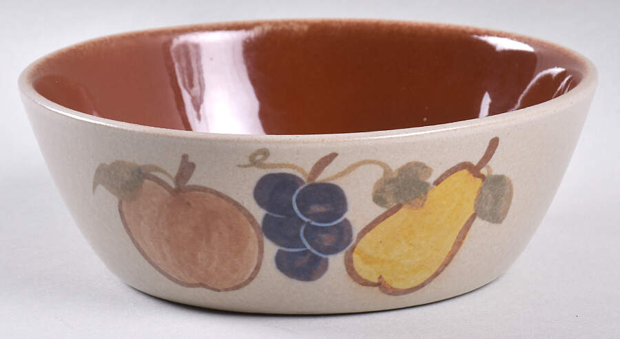 Country Harvest 6" Round Vegetable Bowl by Chatham Potters -1