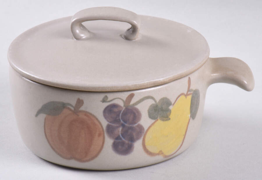 Country Harvest Individual Casserole & Lid by Chatham Potters -1