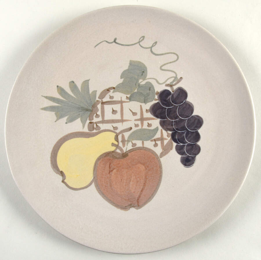 Country Harvest 12" Chop Plate (Round Platter) by Chatham Potters -1