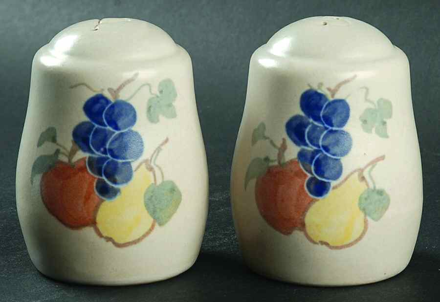 Country Harvest Salt & Pepper Set by Chatham Potters -1