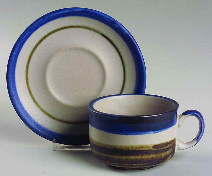 Anthony Flat Cup & Saucer Set by Chatham Potters -1