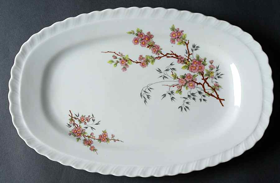 CPO2 13" Oval Serving Platter by Crown Porcelain-1