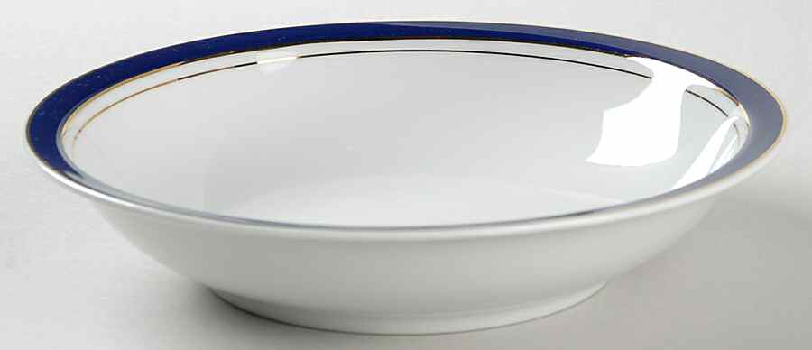 Prestige Blue Rim Soup Bowl by Crown Porcelain-1