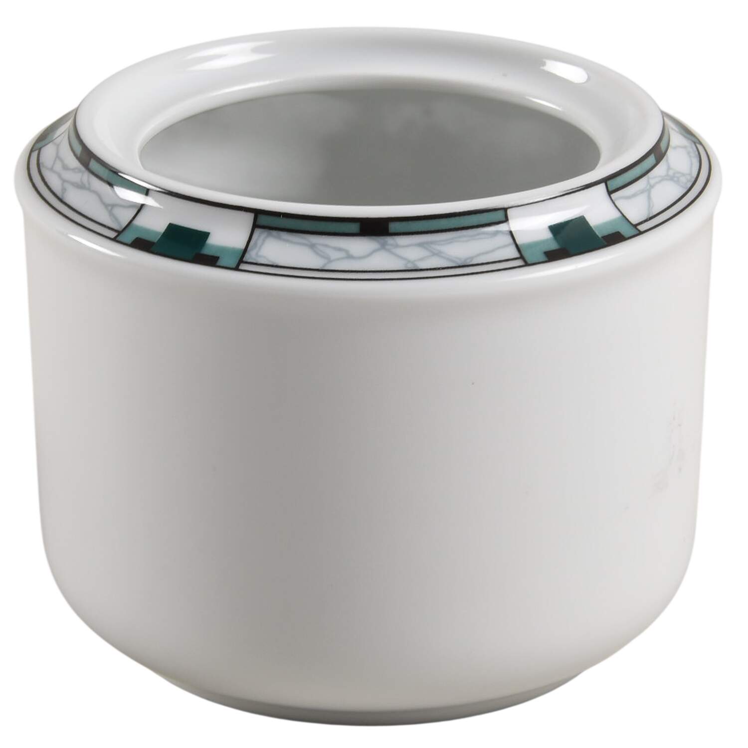 Prestige Green Sugar Bowl No Lid by Crown Porcelain-1