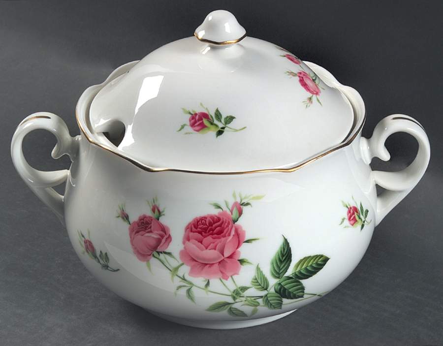 Rose Tureen &  Lid by Christineholm-1