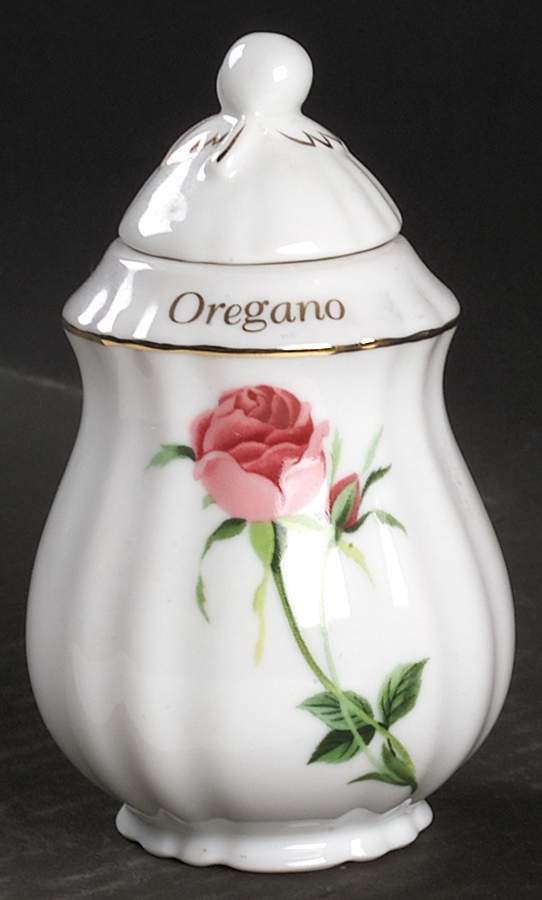 Rose Oregano Spice Jar & Lid by Christineholm-1