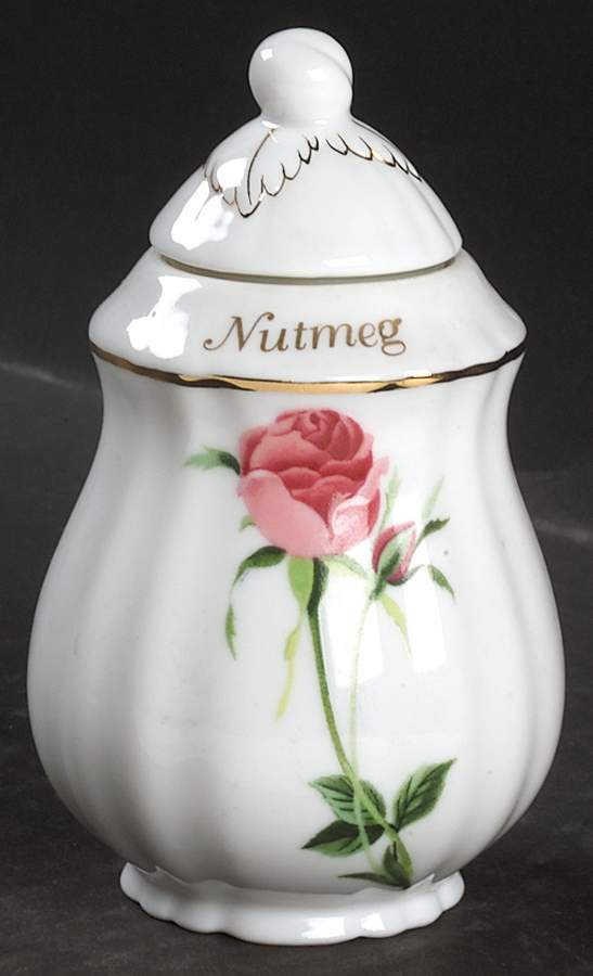 Rose Nutmet Spice Jar & Lid by Christineholm-1