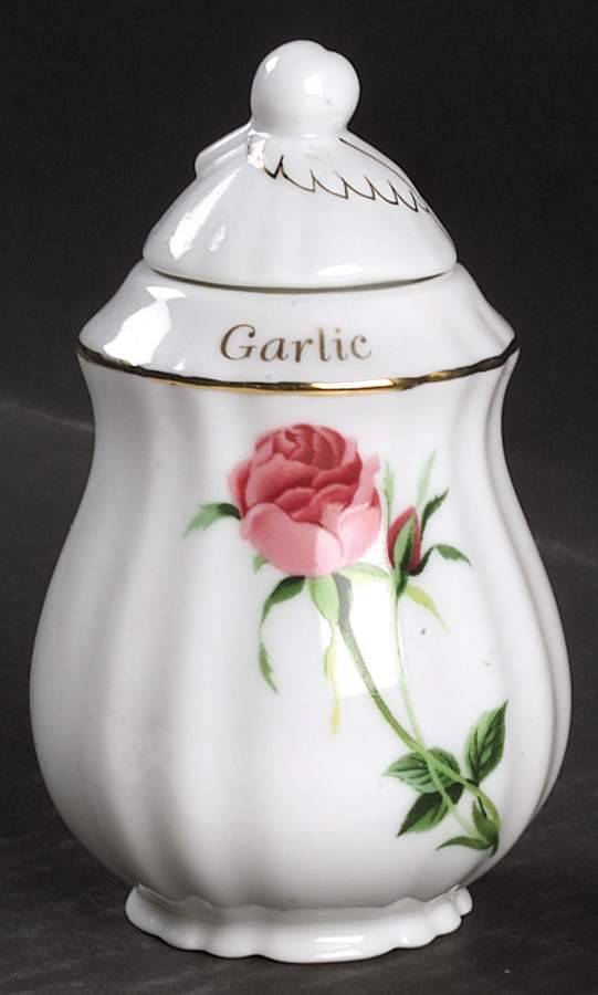Rose Garlic Spice Jar & Lid by Christineholm-1