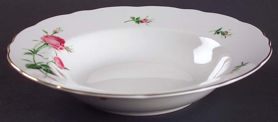 Rose Rim Soup Bowl by Christineholm-1