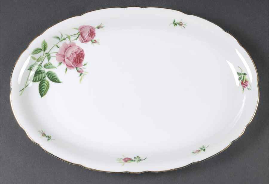 Rose 13" Oval Serving Platter by Christineholm-1