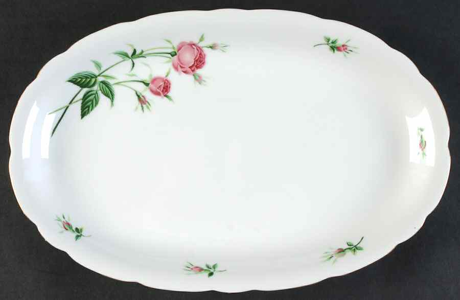 Rose 11" Oval Serving Platter by Christineholm-1