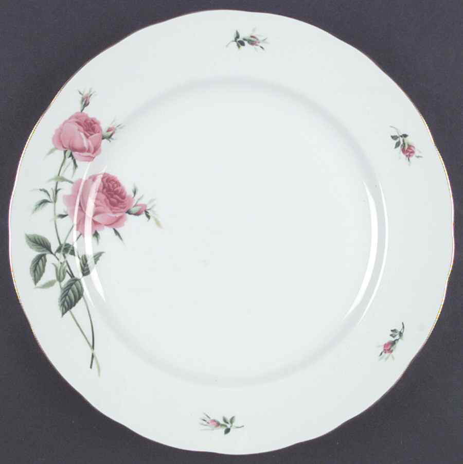 Rose Dinner Plate by Christineholm-1