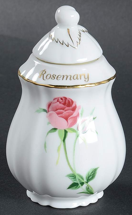 Rose Rosemary Spice Jar & Lid by Christineholm-1