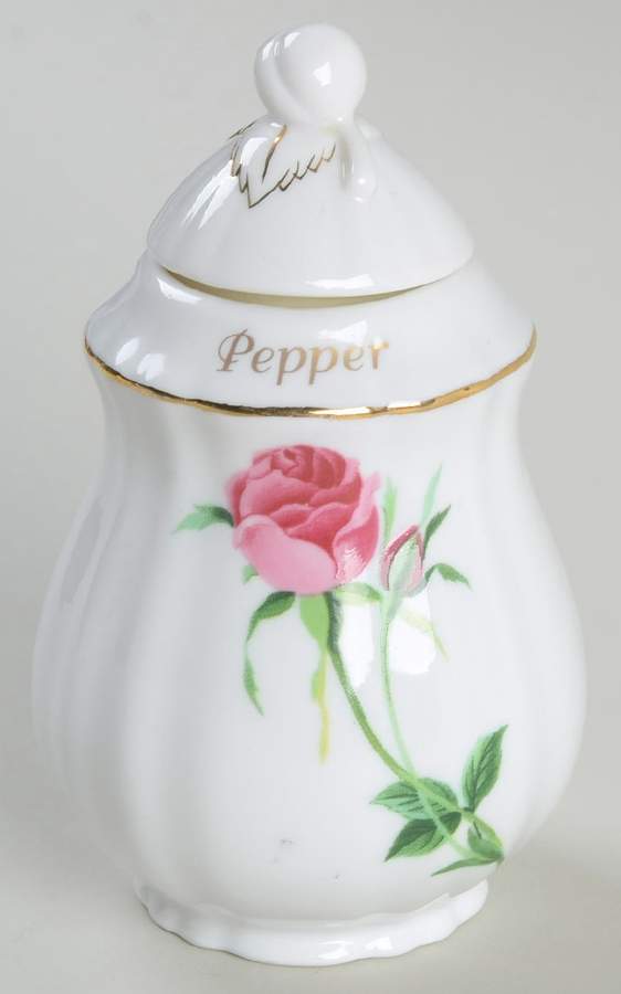 Rose Pepper Spice Jar & Lid by Christineholm-1