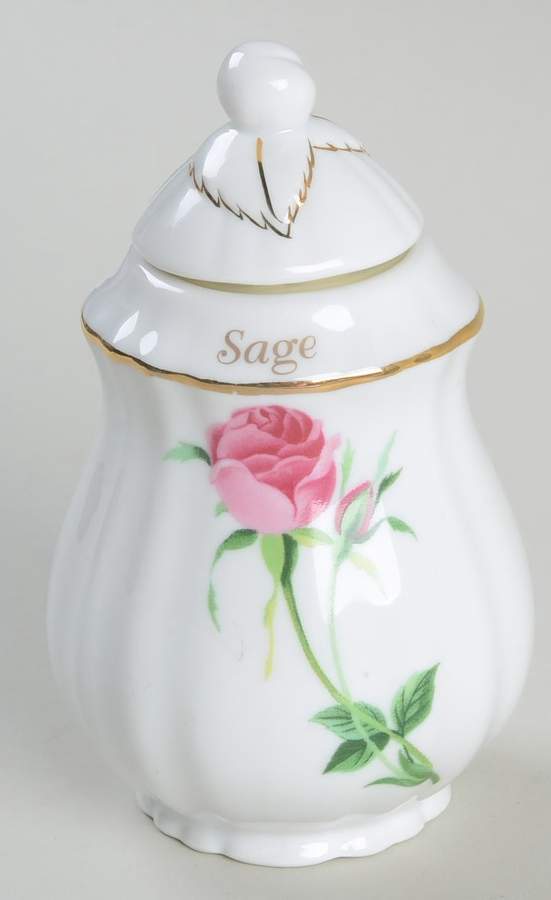 Rose Sage Spice Jar & Lid by Christineholm-1
