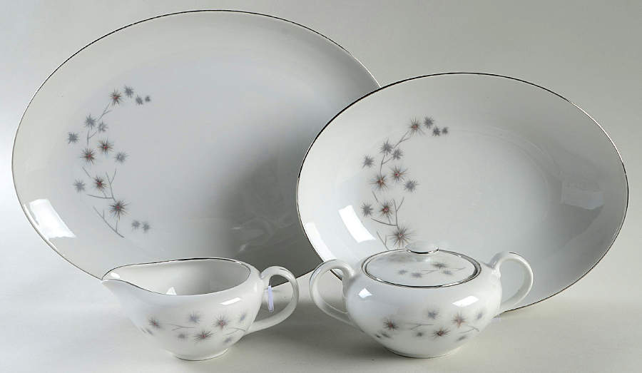 Platinum Star Burst 5 Piece Hostess Set by Creative-1