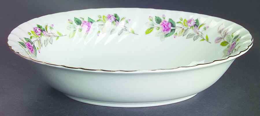 Regency Rose 10" Oval Vegetable Bowl by Creative-1