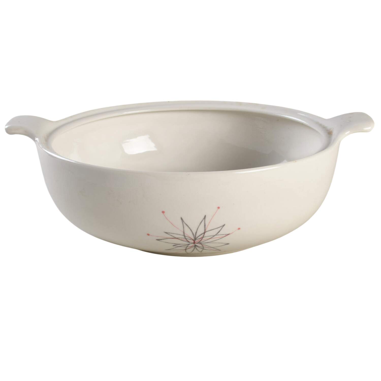Pink Fancy 2.5 Qt Round Casserole No Lid by Caribe-1