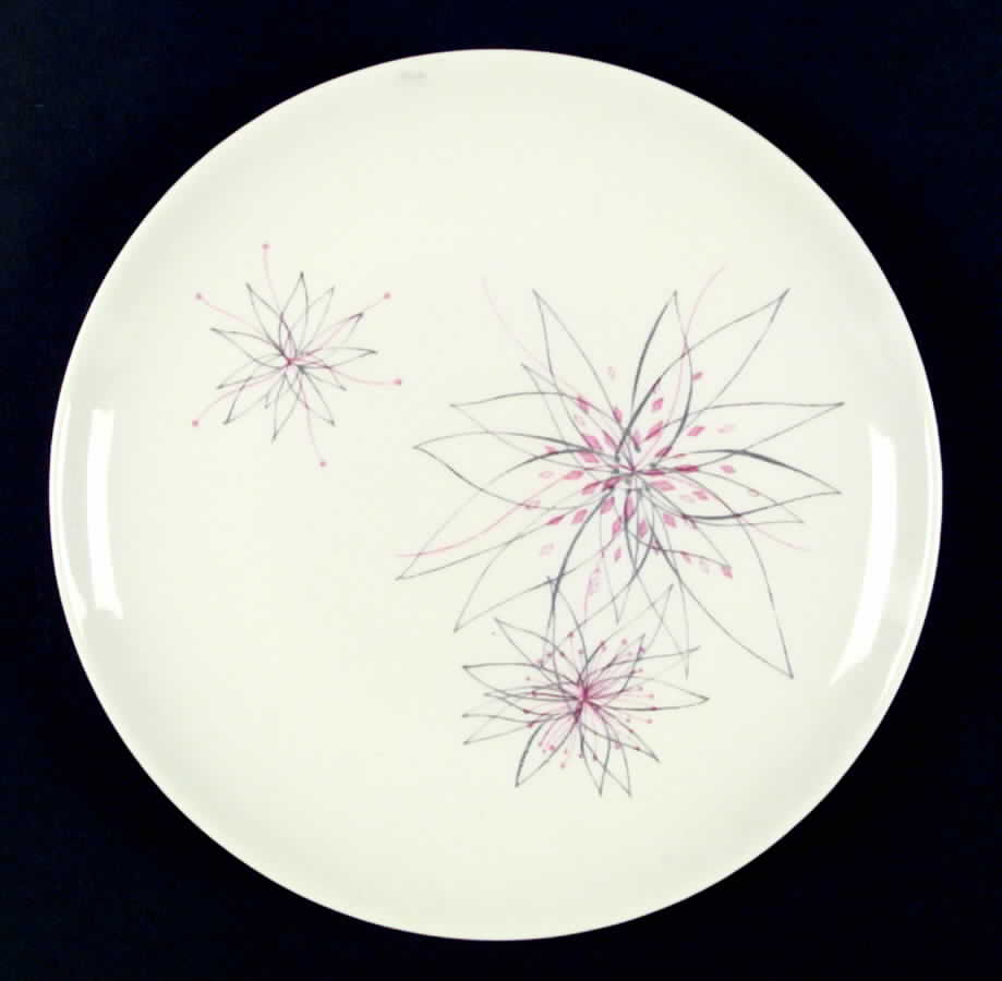 Pink Fancy Dinner Plate by Caribe-1