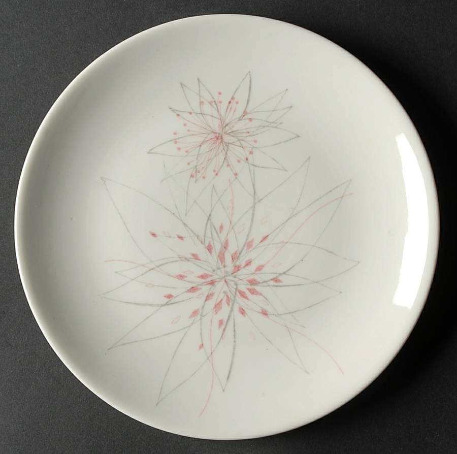 Pink Fancy Salad Plate by Caribe-1