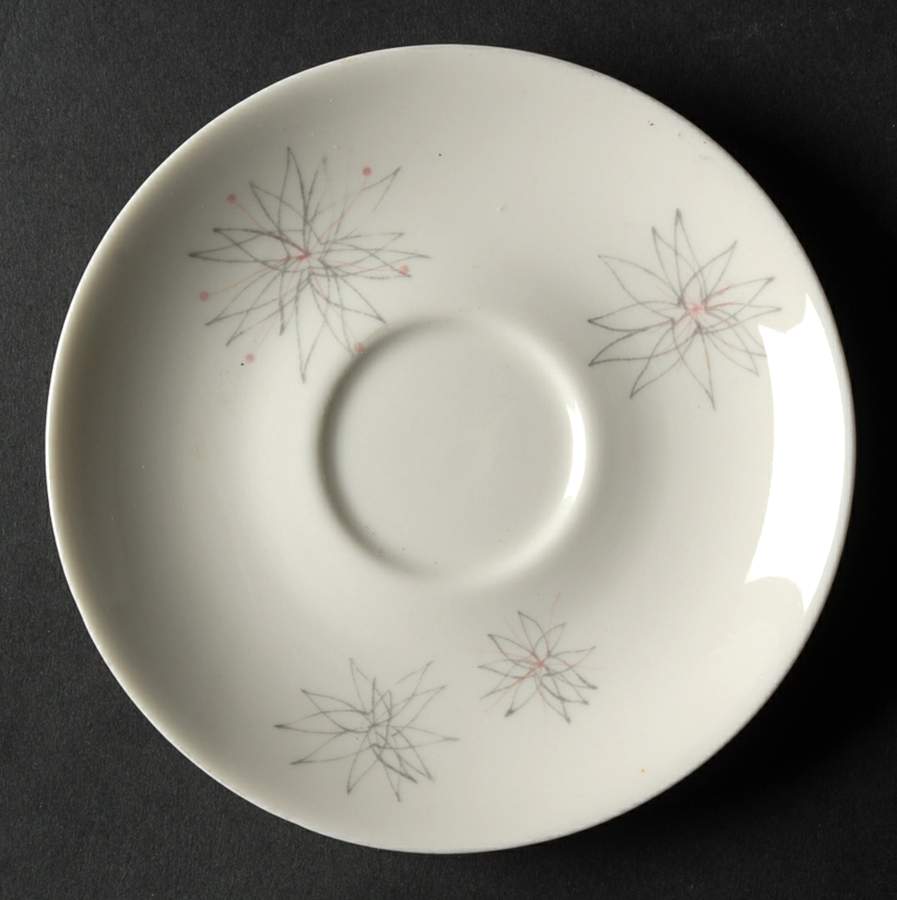 Pink Fancy Saucer for Flat Cup by Caribe-1