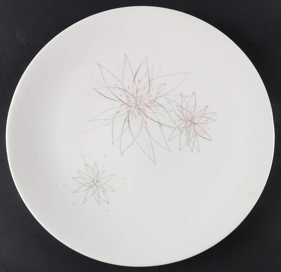Pink Fancy 12" Chop Plate (Round Platter) by Caribe-1