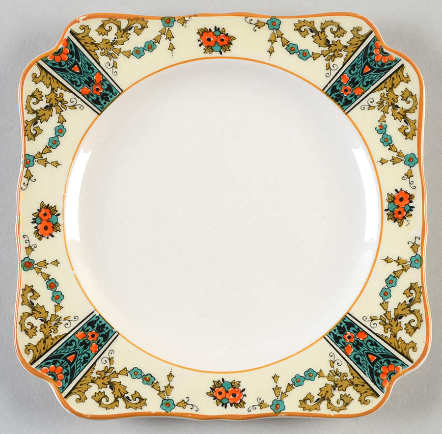 1491 Square Bread & Butter Plate by Crown Ducal-1
