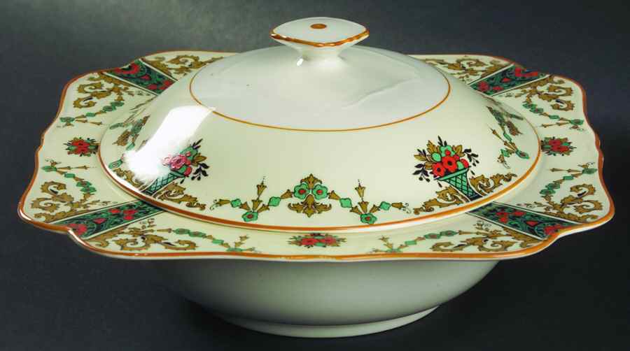 1491 Round Covered Vegetable by Crown Ducal-1