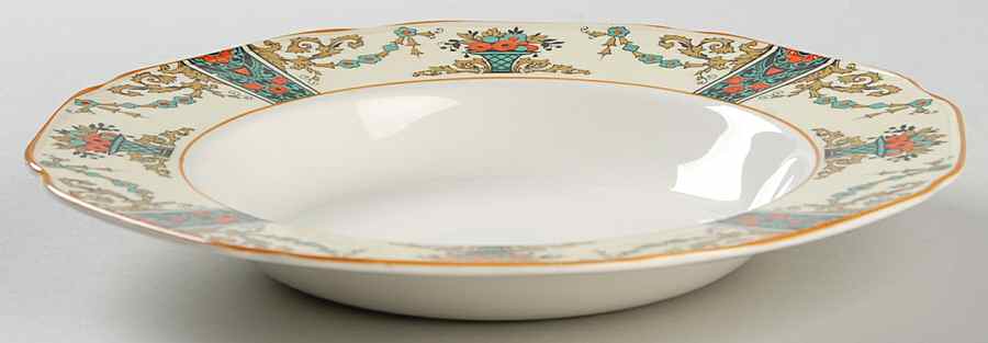 1491 Large Rim Soup Bowl by Crown Ducal-1