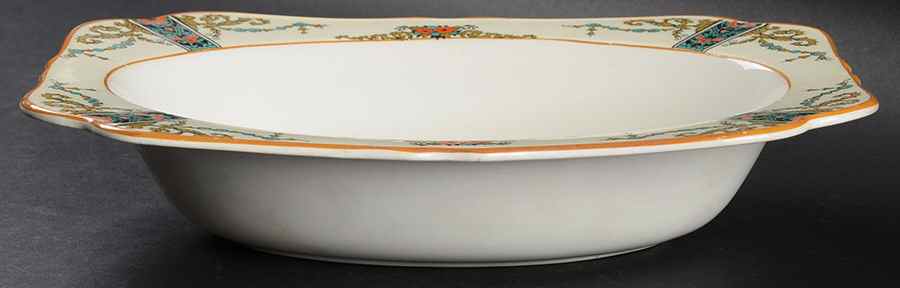 1491 9" Oval Vegetable Bowl by Crown Ducal-1