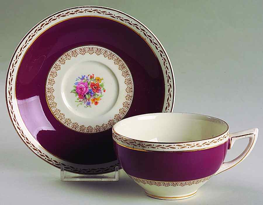 4745 Flat Cup & Saucer Set by Crown Ducal-1