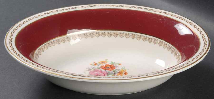4745 8" Oval Vegetable Bowl by Crown Ducal-1