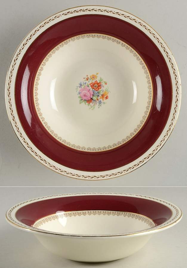 4745 9" Round Vegetable Bowl by Crown Ducal-1