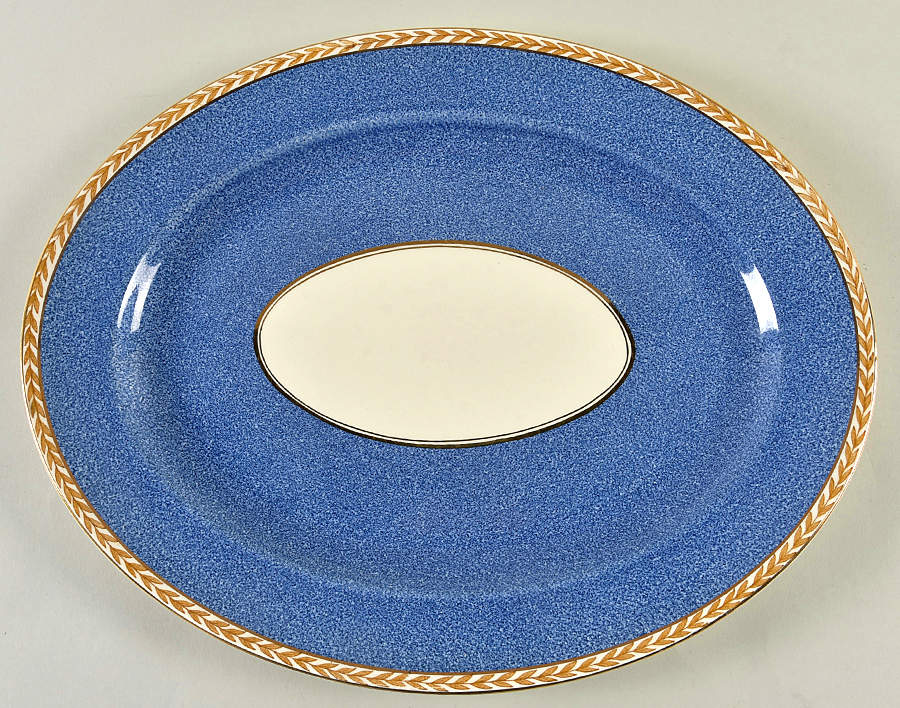 5073 14" Oval Serving Platter by Crown Ducal-1