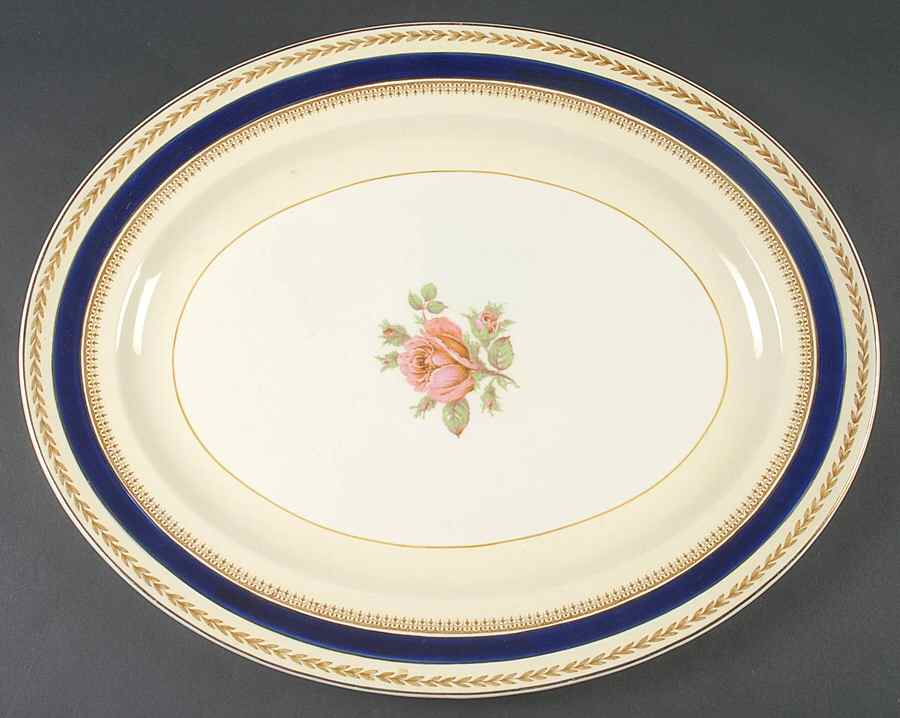 5478 18" Oval Serving Platter by Crown Ducal-1