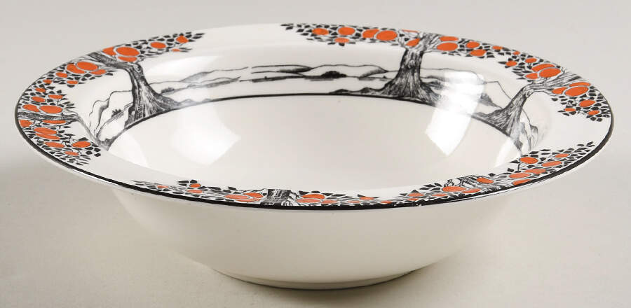 A1211 Rim Fruit/Dessert (Sauce) Bowl by Crown Ducal-1
