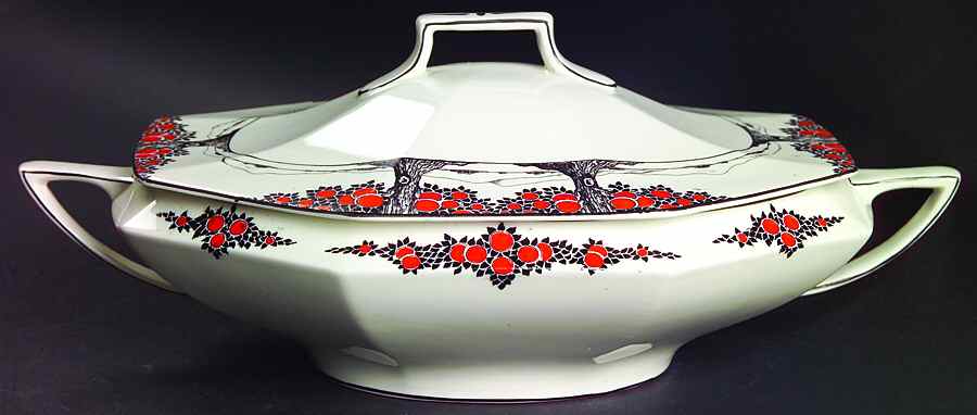 A1211 Oval Covered Vegetable by Crown Ducal-1