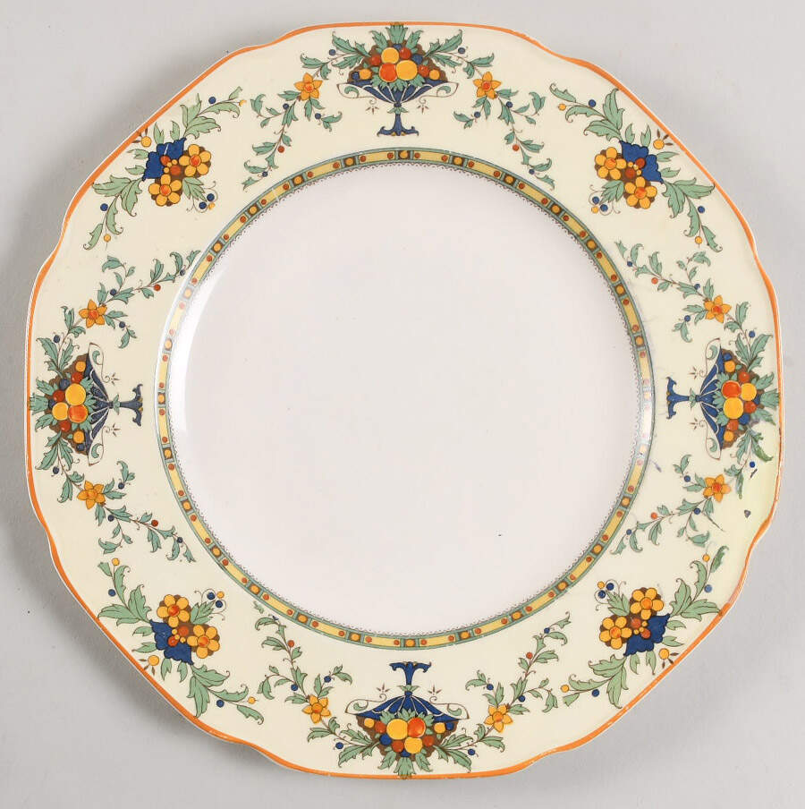 A1476 (Round, Scalloped) Dinner Plate by Crown Ducal-1