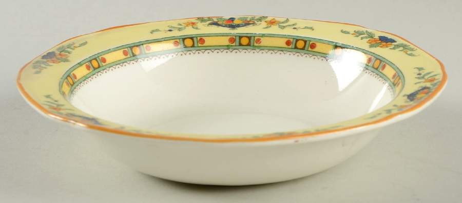 A1476 (Round, Scalloped) Rim Fruit/Dessert (Sauce) Bowl by Crown Ducal-1