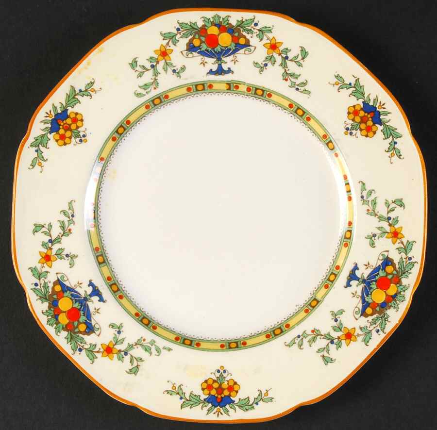 A1476 (Round, Scalloped) Dessert/Pie Plate by Crown Ducal-1