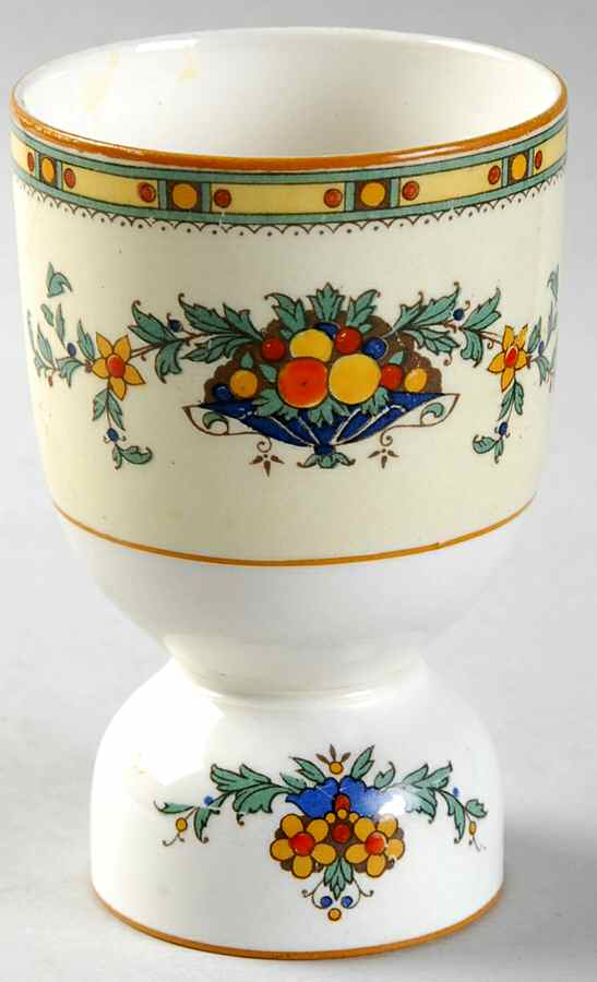 A1476 (Round, Scalloped) Double Egg Cup by Crown Ducal-1
