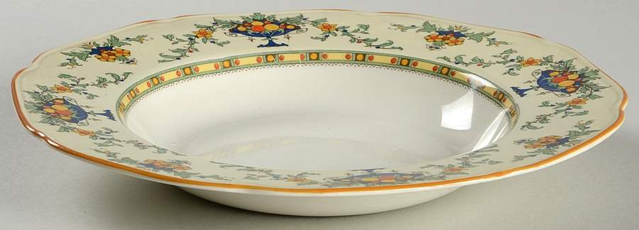 A1476 (Round, Scalloped) Rim Soup Bowl by Crown Ducal-1