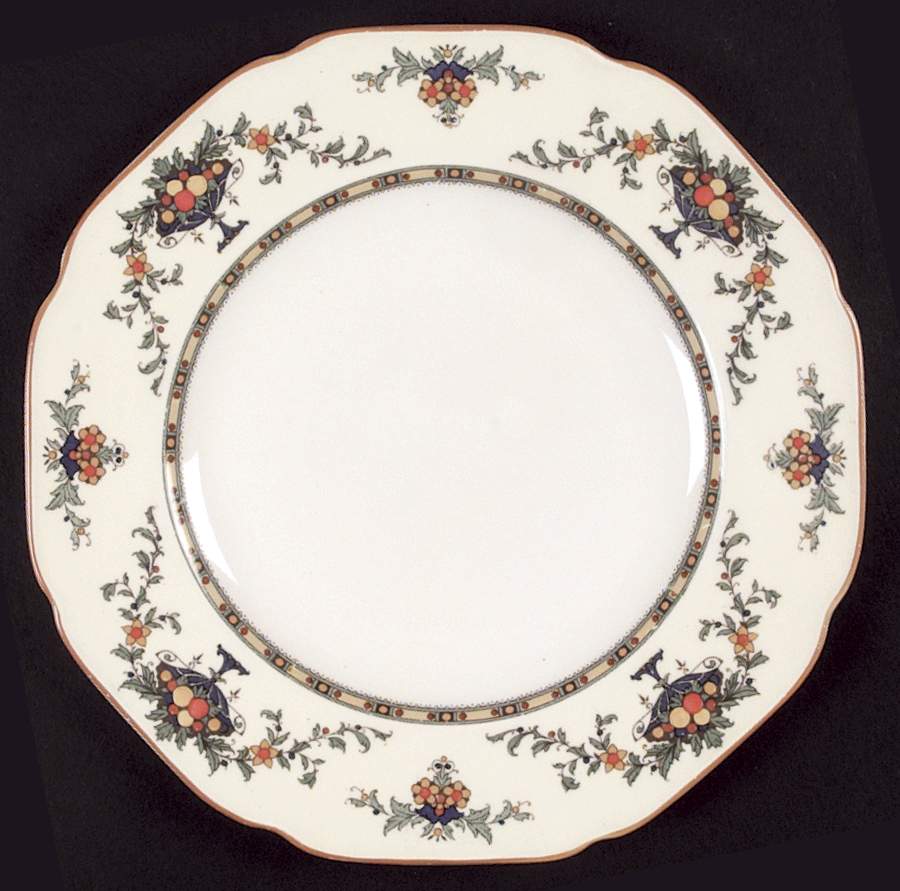 A1476 (Round, Scalloped) Dinner Plate by Crown Ducal-1