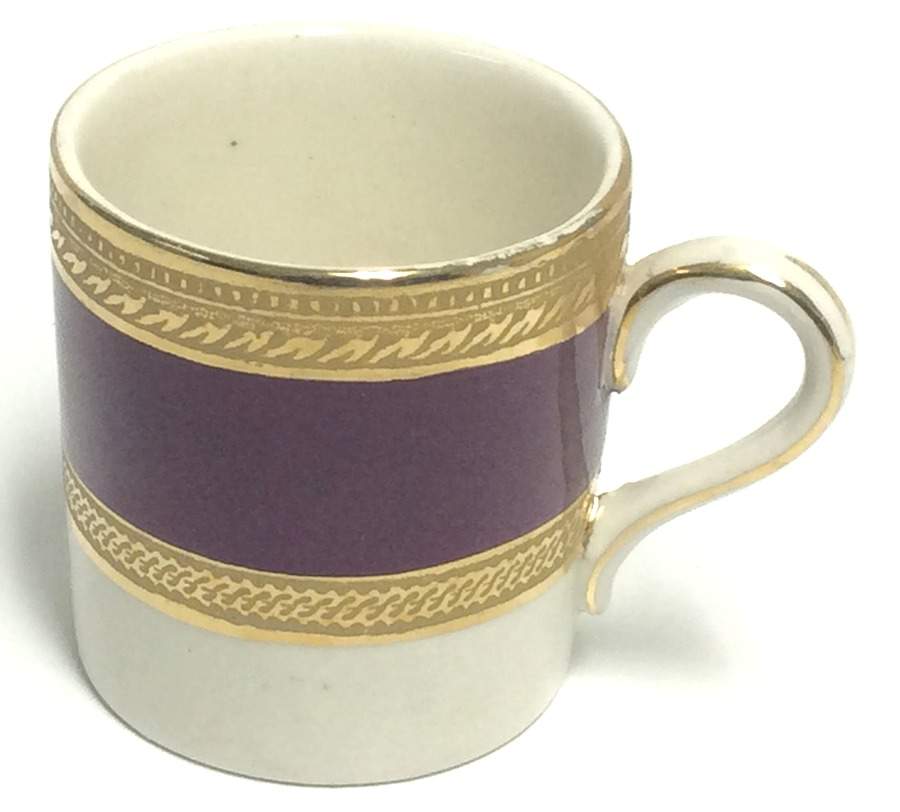 Admiral Blue Flat Demitasse Cup by Crown Ducal-1