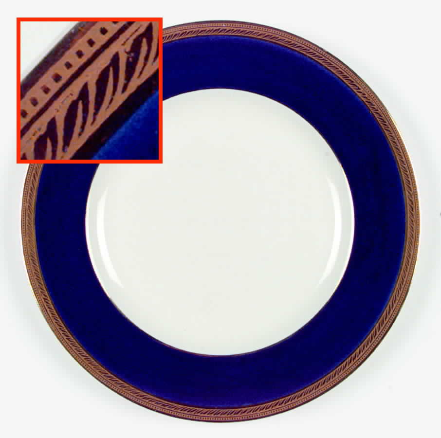 Admiral Blue Dinner Plate by Crown Ducal-1